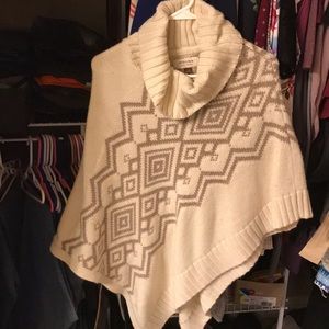 Asymmetrical Poncho Sweater